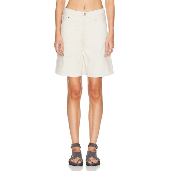 JOHN ELLIOTT Bermuda Denim Shorts Organic Cream - Picture 1 of 4
